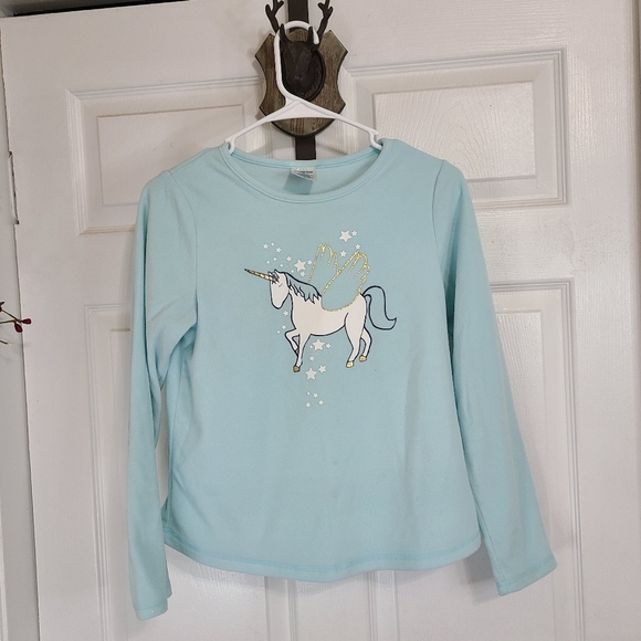 (1618) Land's End Youth's Long Sleeve Shirt, Size: 14 Color: Lite Blue - Picture 4 of 11